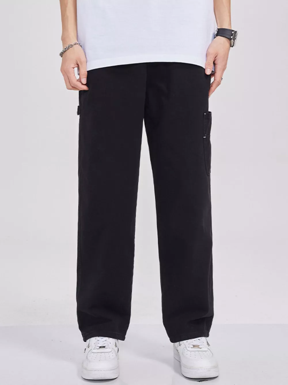 Men's Full Size Relaxed Fit Cargo Jeans Plus Size, image 8
