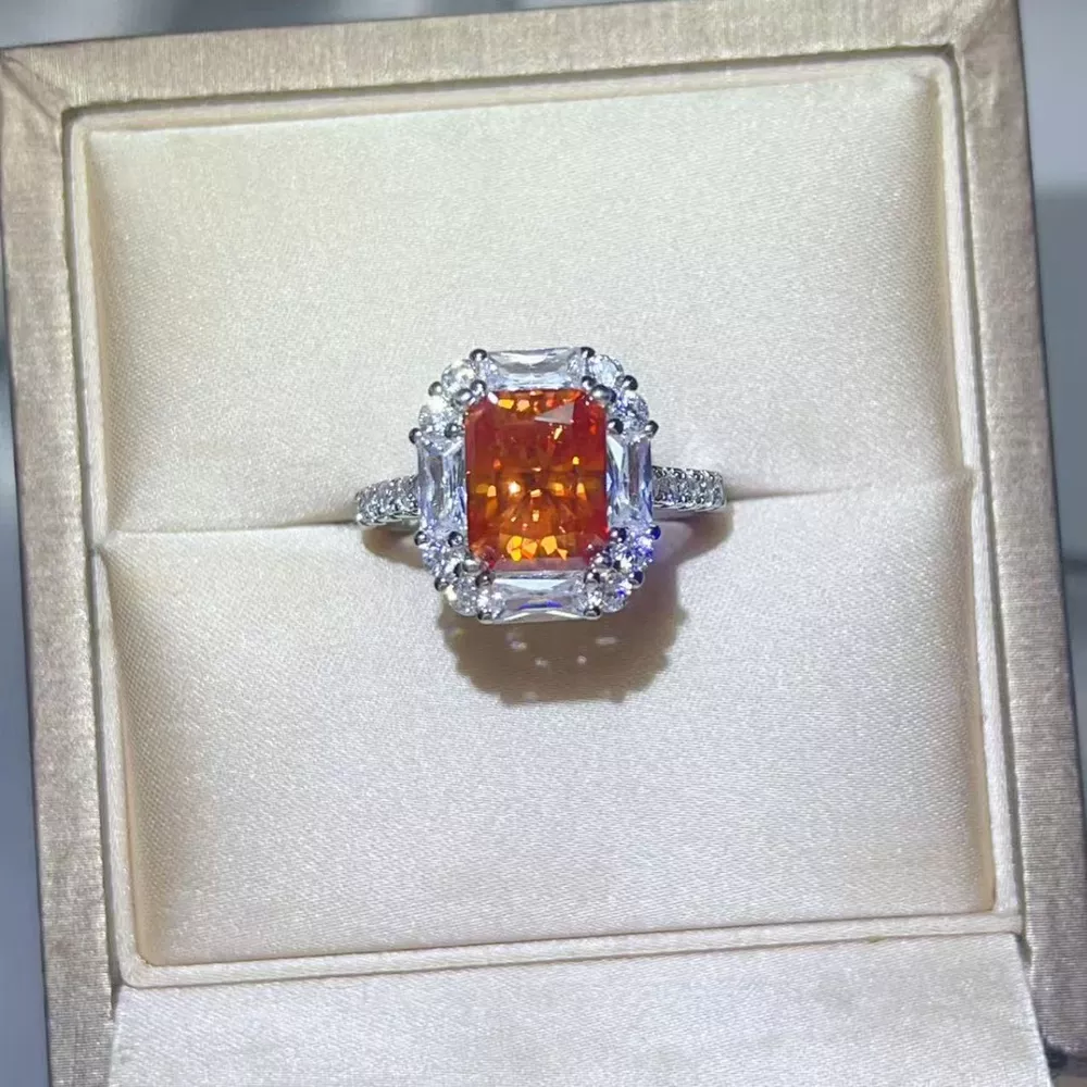 3 Carat Moissanite 925 Sterling Silver Ring, image 7