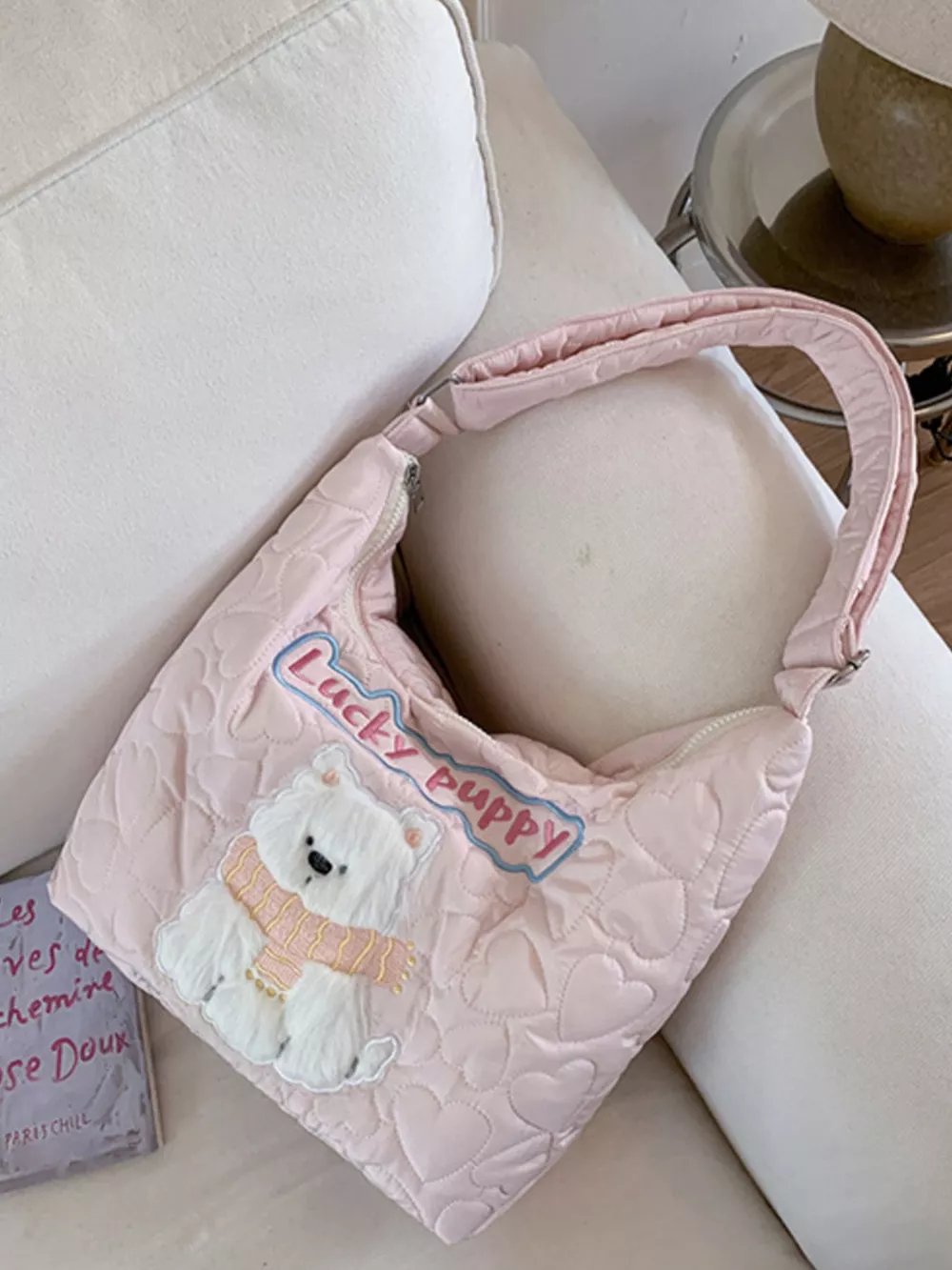 Cute Bear Applique Crossbody Bag, image 7