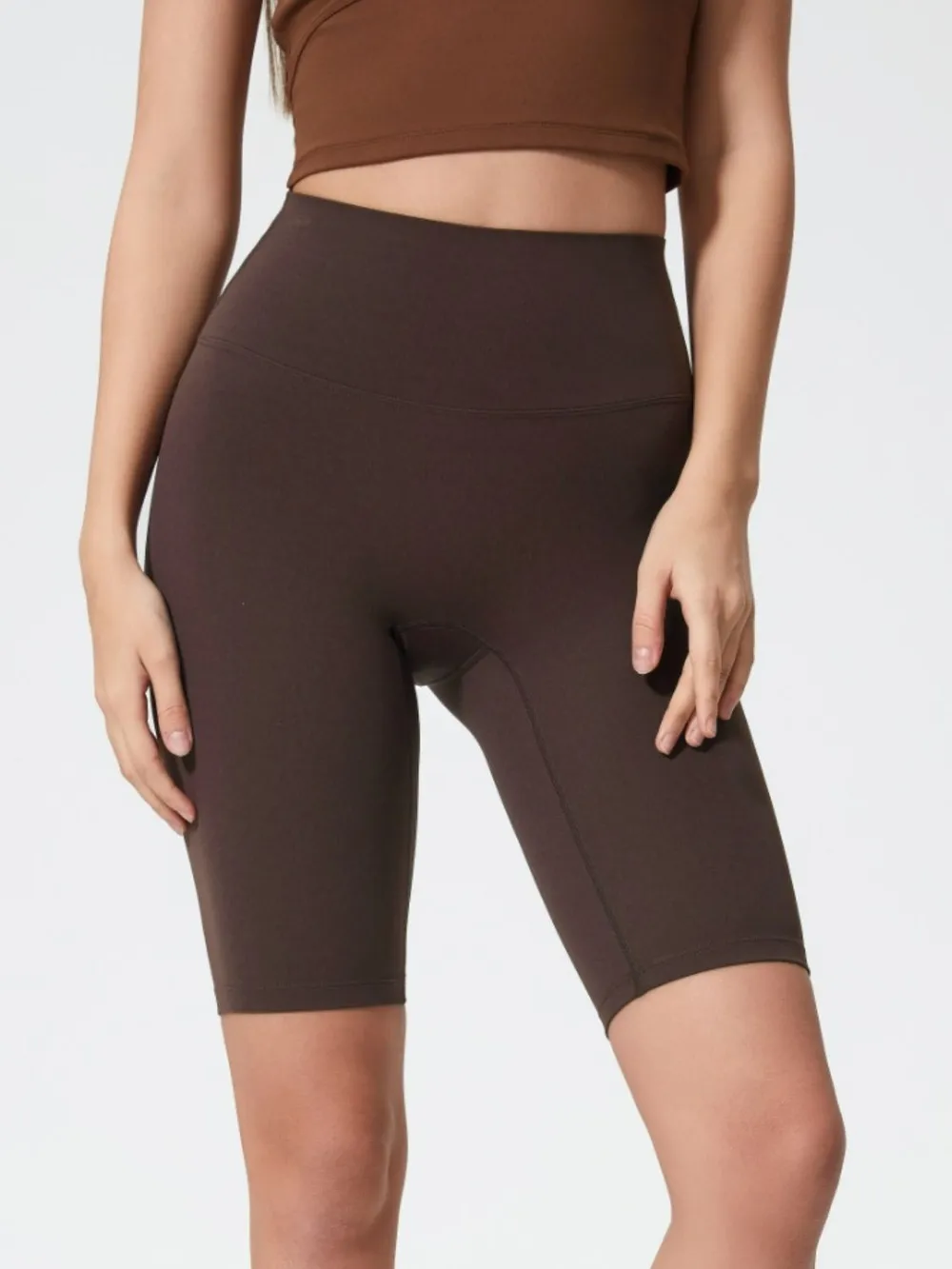 High Rise Wide Waistband Active Shorts, image 34