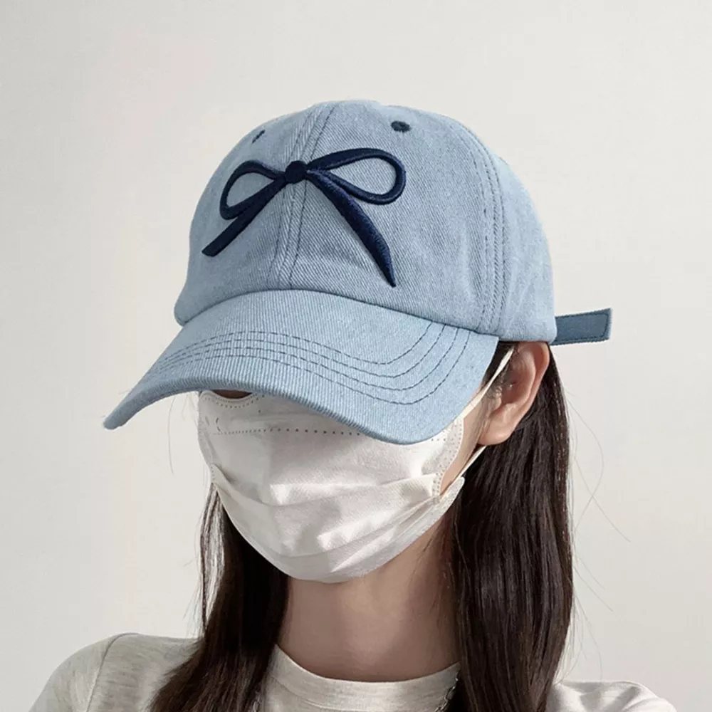 Embroidered Bow Baseball Cap, image 5