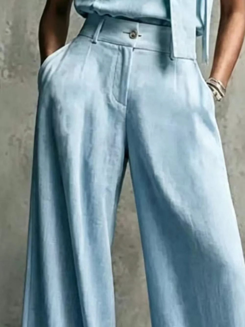 High-Waisted Wide-Leg Pants, image 9