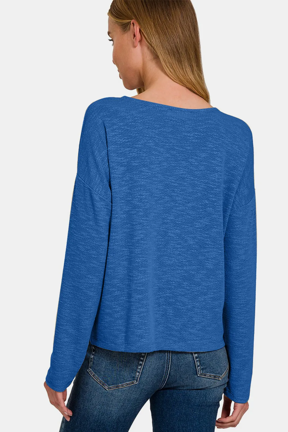 Dropped Shoulder Long Sleeve T-Shirt, image 2