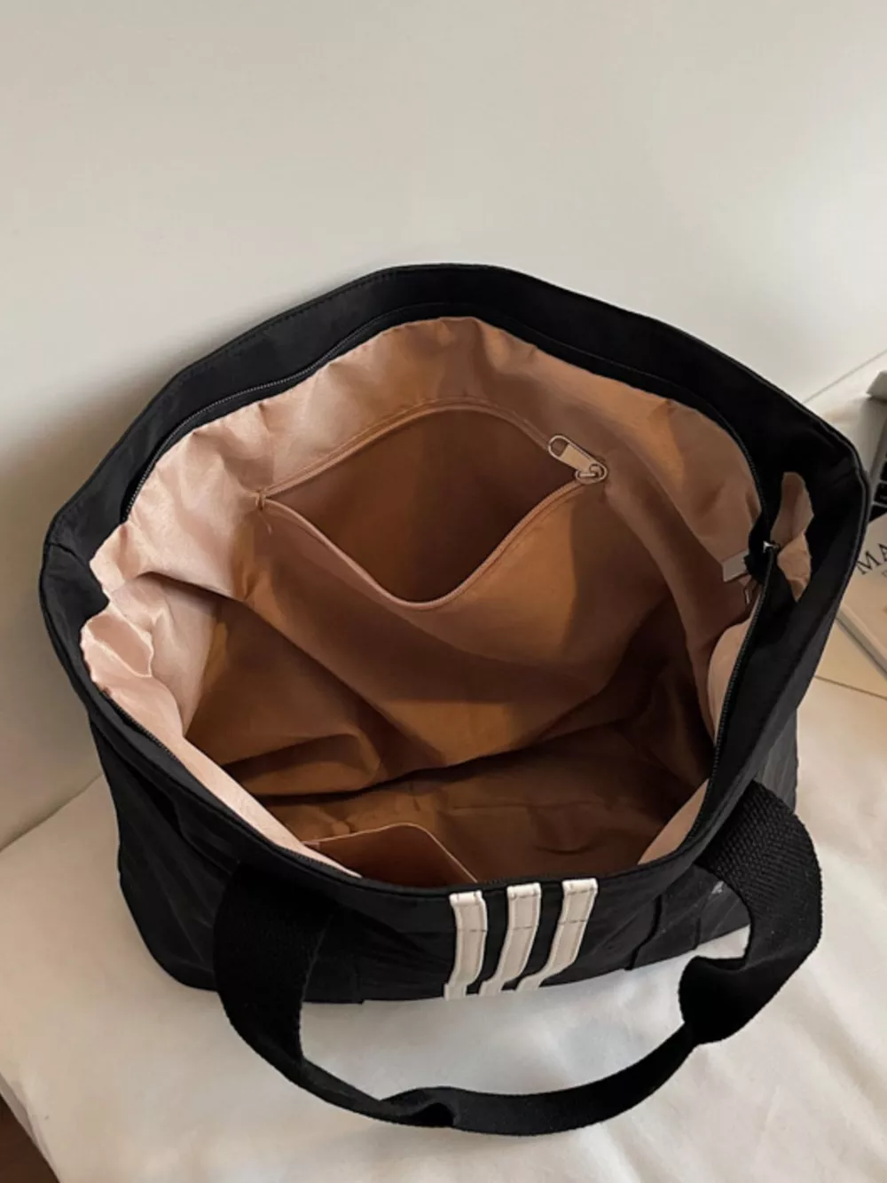 Lightweight Striped Tote Bag, image 12