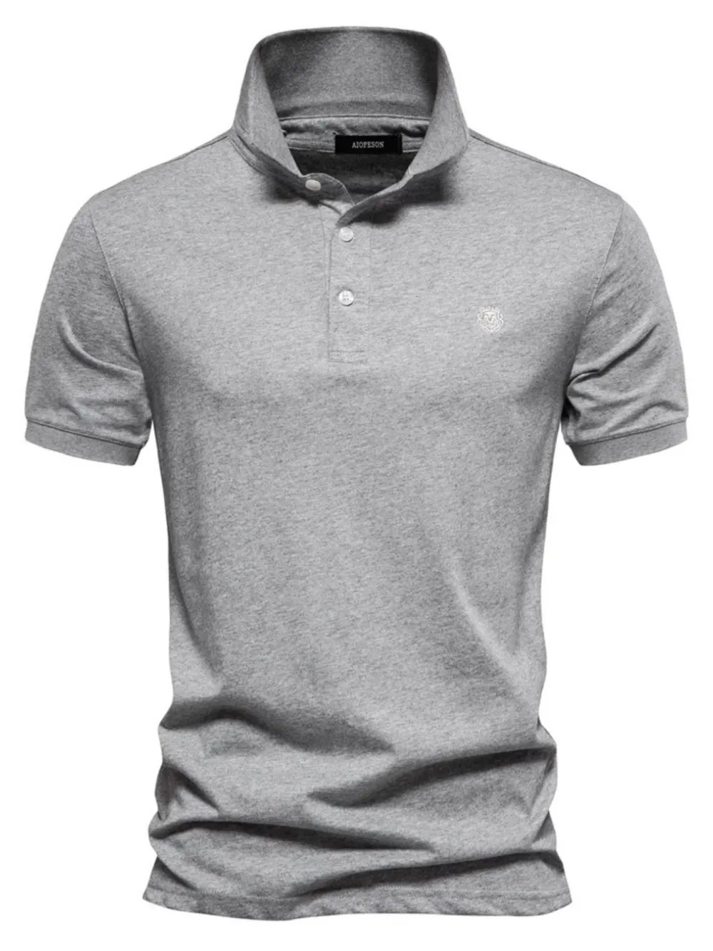 Men's Embroidered Collared Short Sleeve Polo, image 10