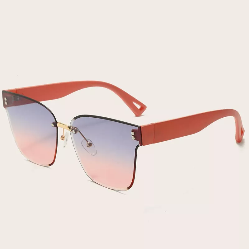 Tinted Lenses Rimless Sunglasses, image 3