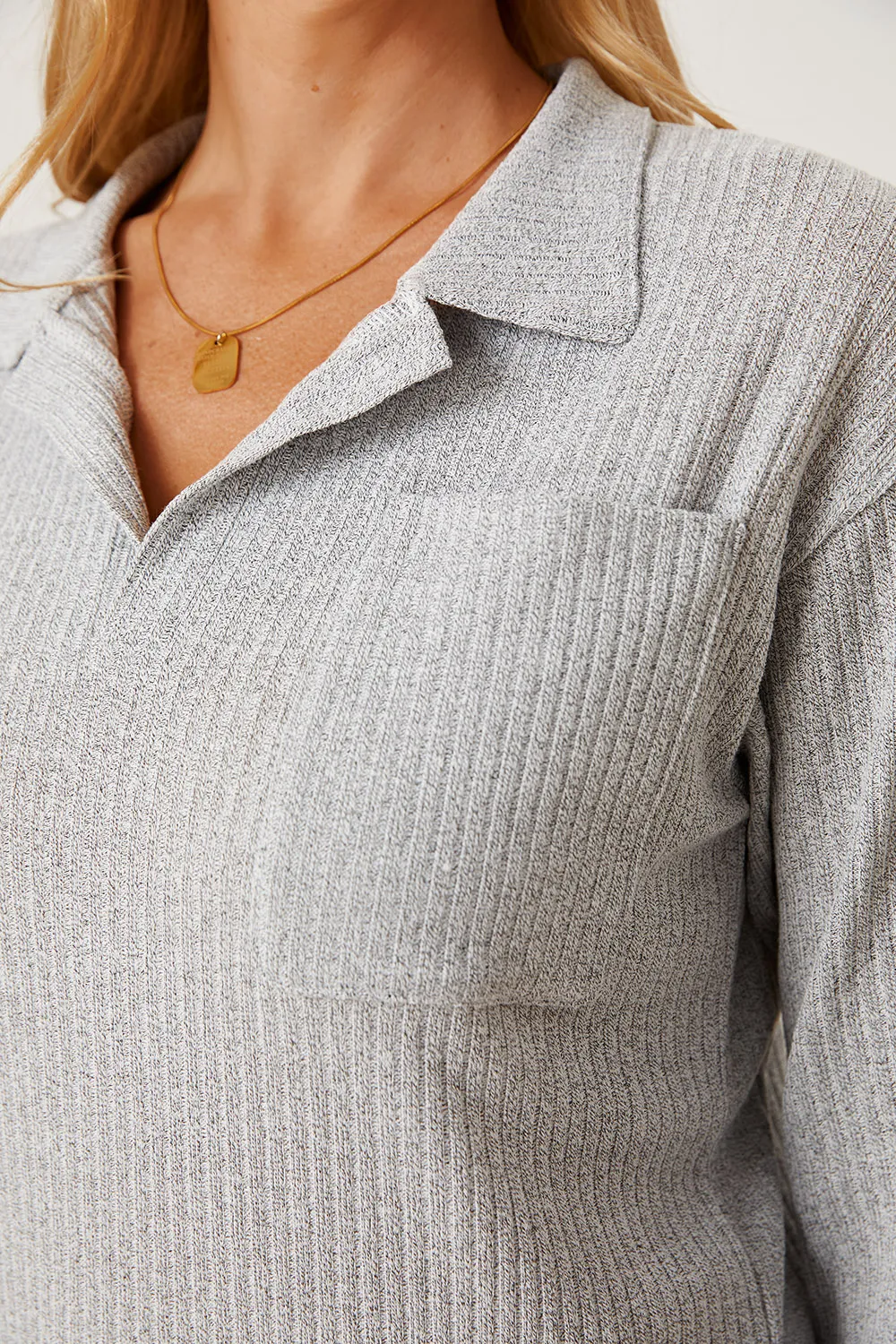 Collared Neck Dropped Shoulder T-Shirt, image 10