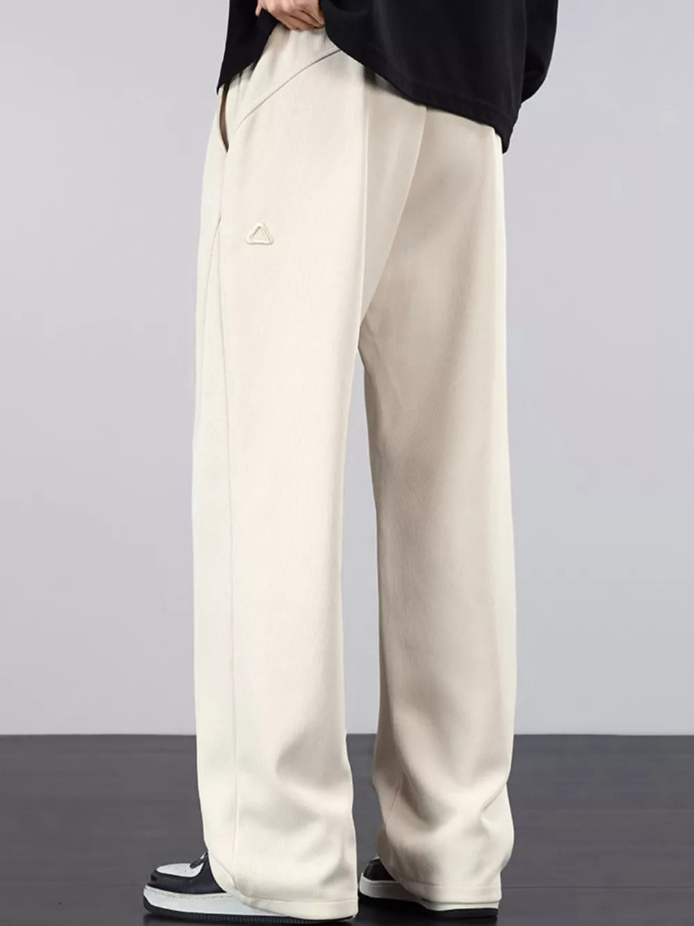 Men's Plus Size Casual Drawstring Wide Leg Pants, image 9