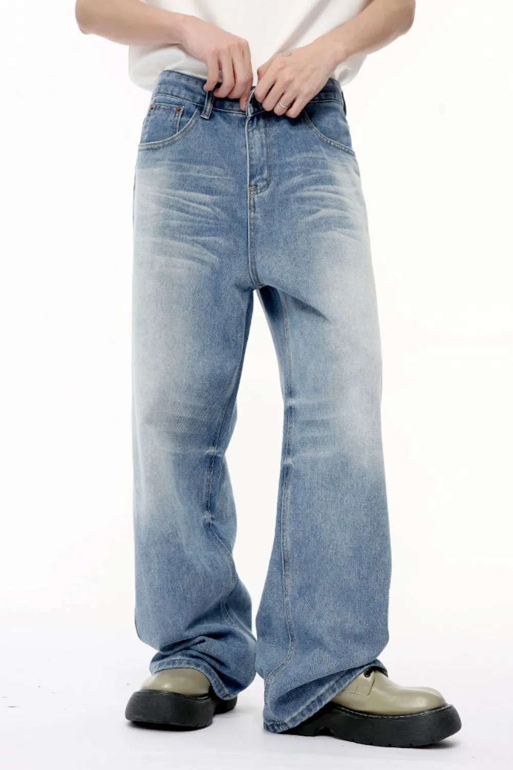 Wide Leg Jeans with Pockets, image 3
