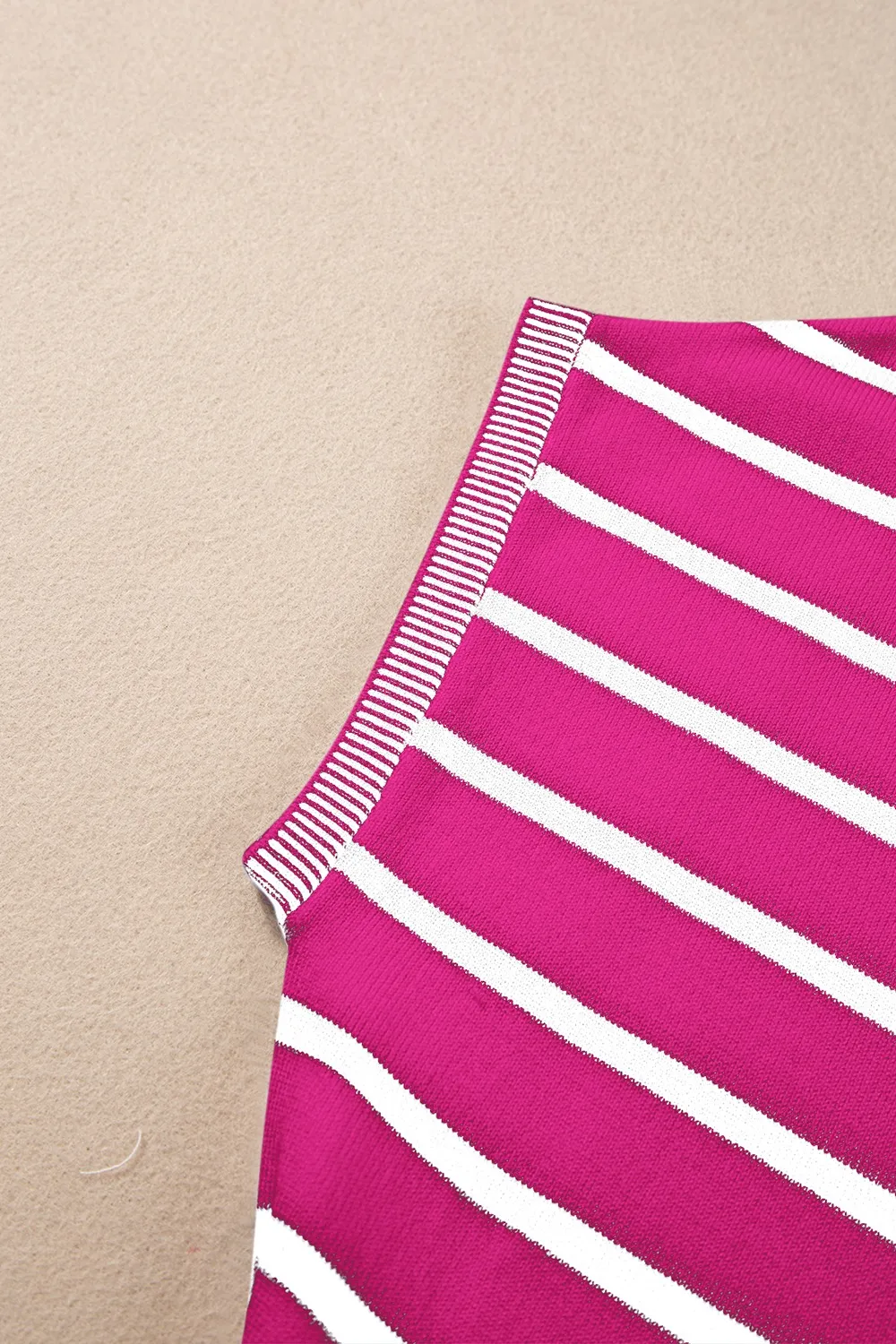 Striped Short Sleeve Knit Top, image 23