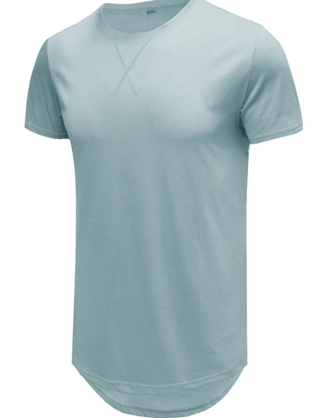 Men's Basic Curved Hem T-Shirt