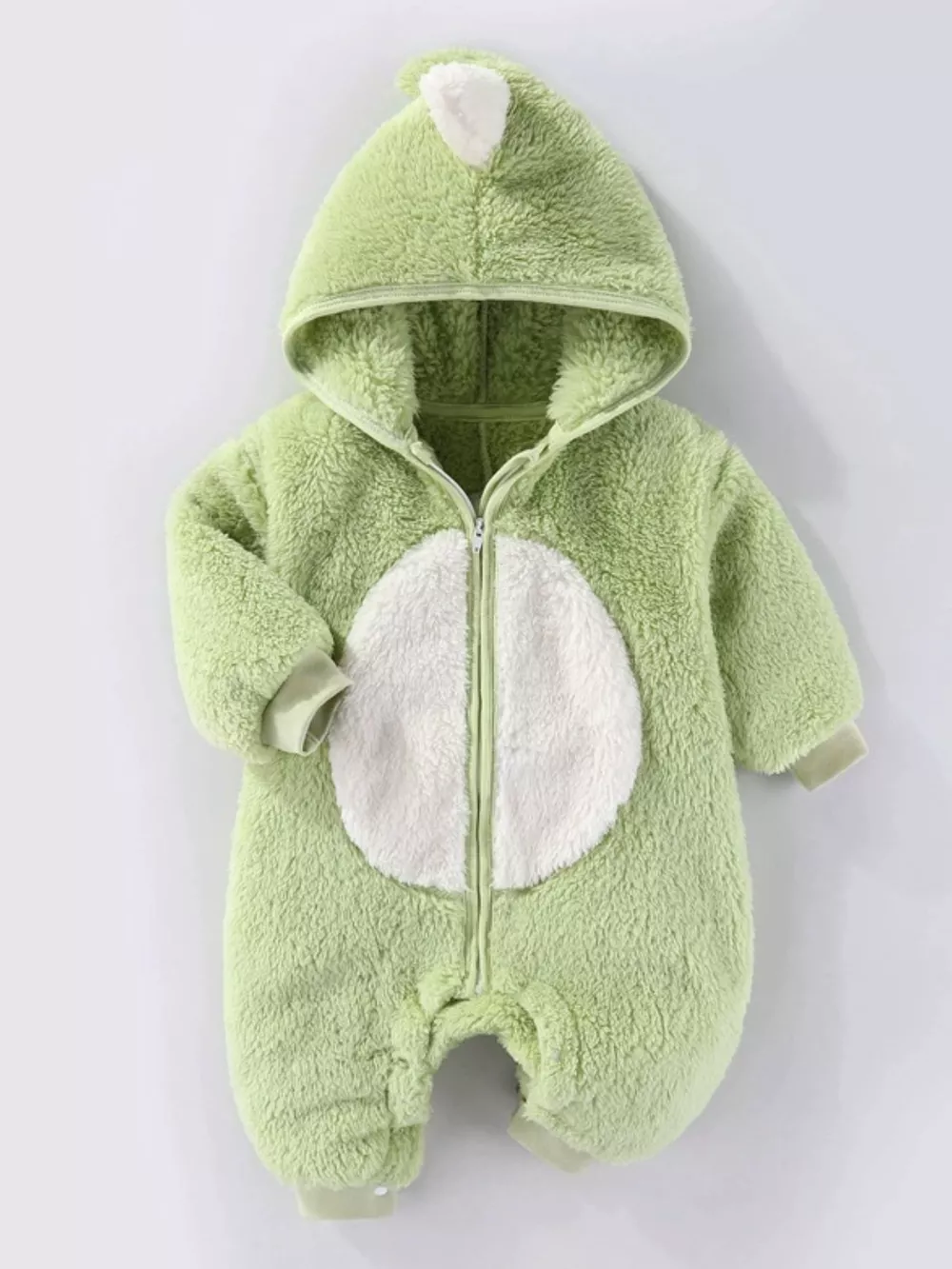 Children's Animal Plush Hooded One-Piece Jumpsuit