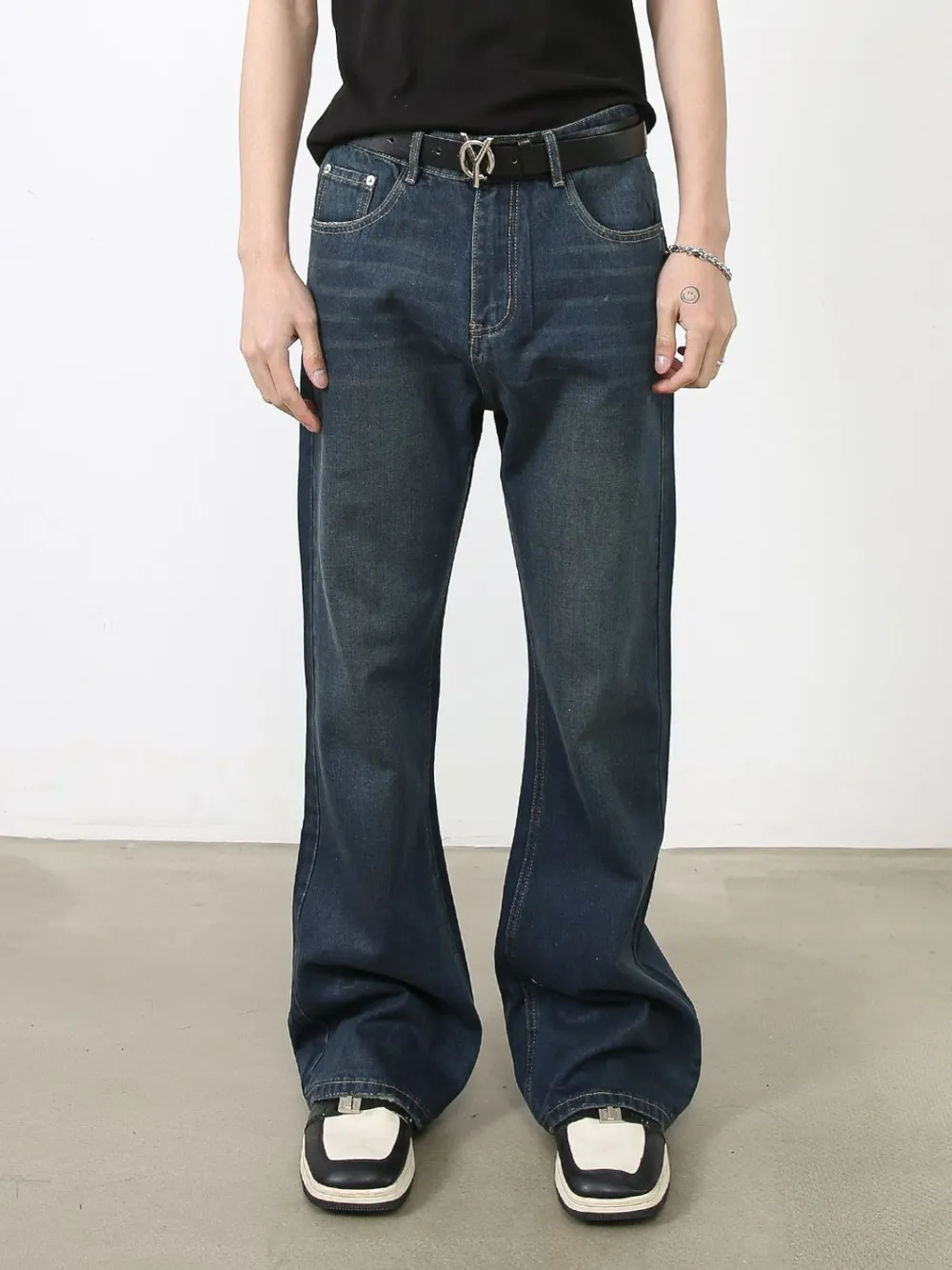 Men's Bootcut Jeans with Pockets, image 3