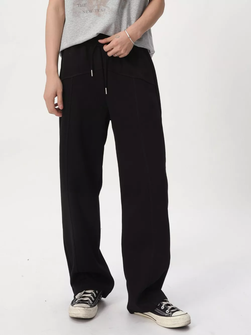 Men's Wide Leg Drawstring Pants