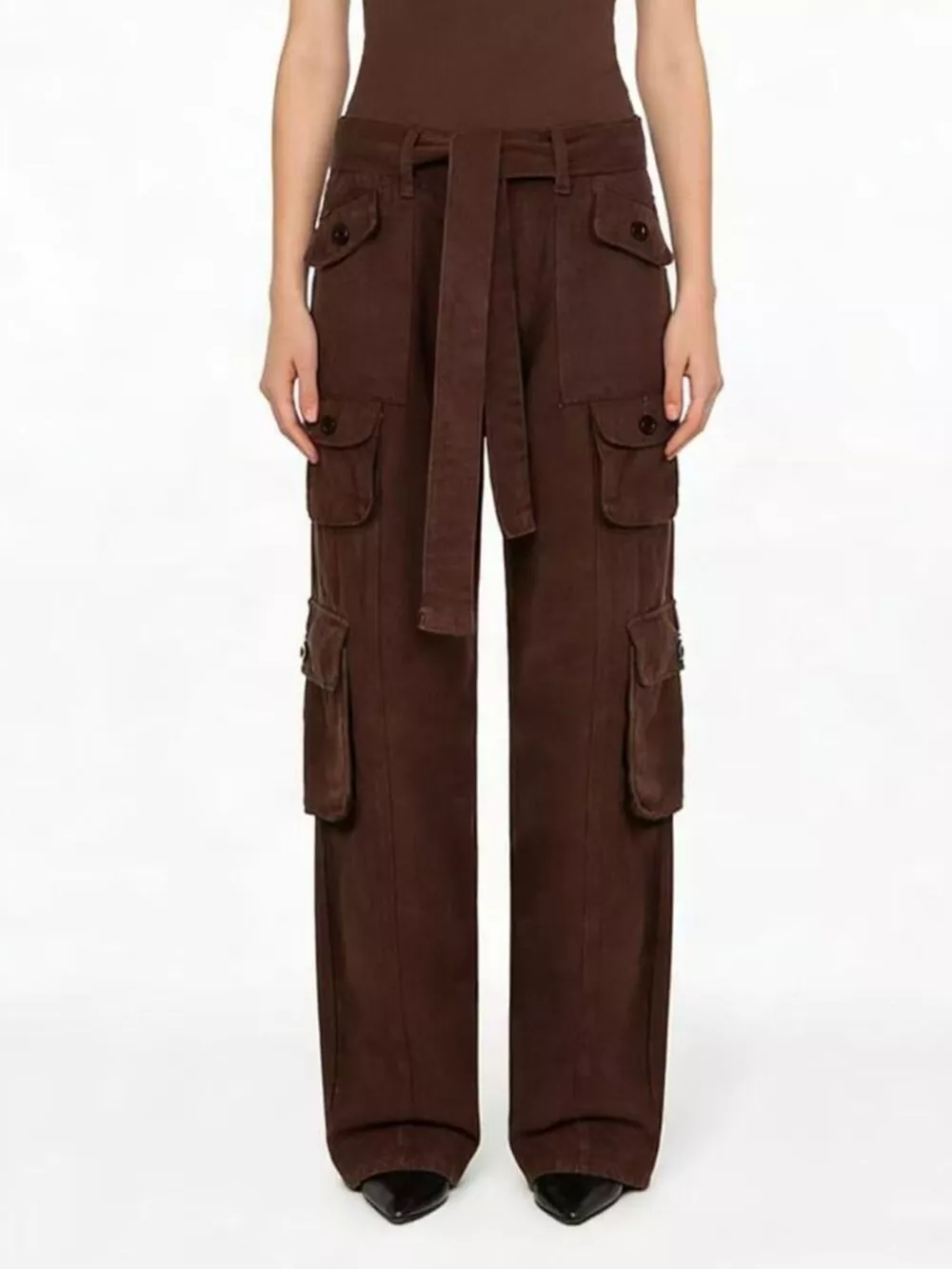 Wide Leg Cargo Jeans, image 8