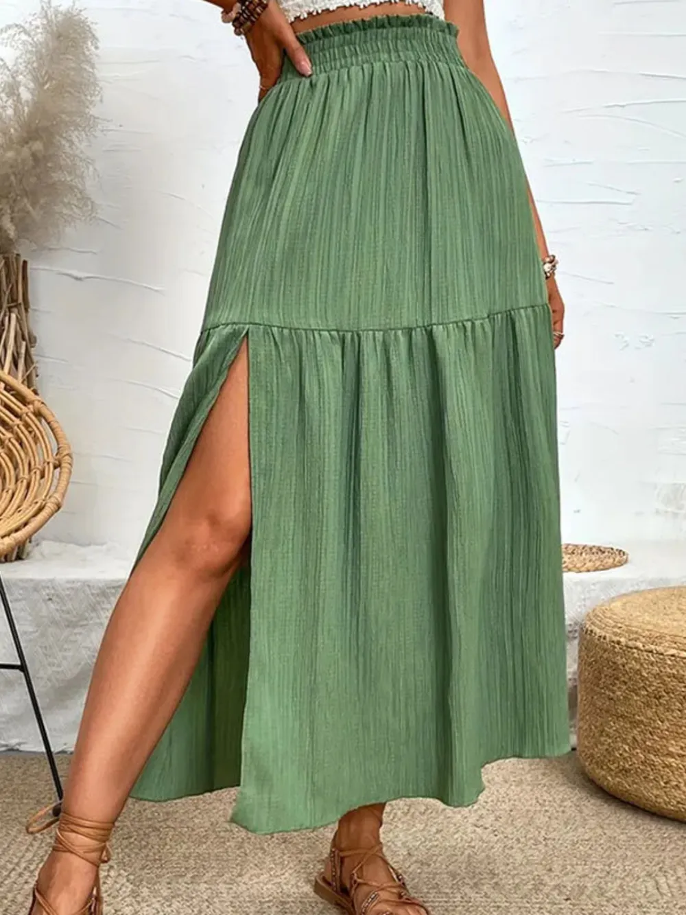 Frill Slit Skirt, image 10