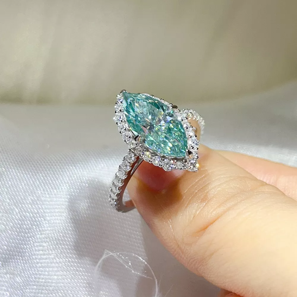 3 Carat 925 Sterling Silver Moissanite Ring