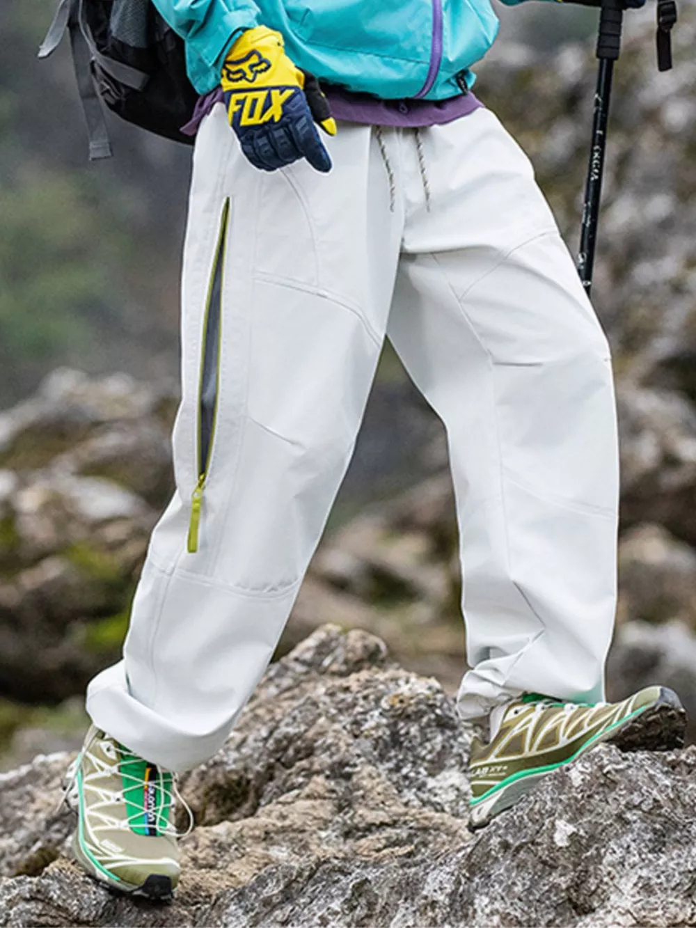Men's Drawstring Wide Leg Pants, image 3