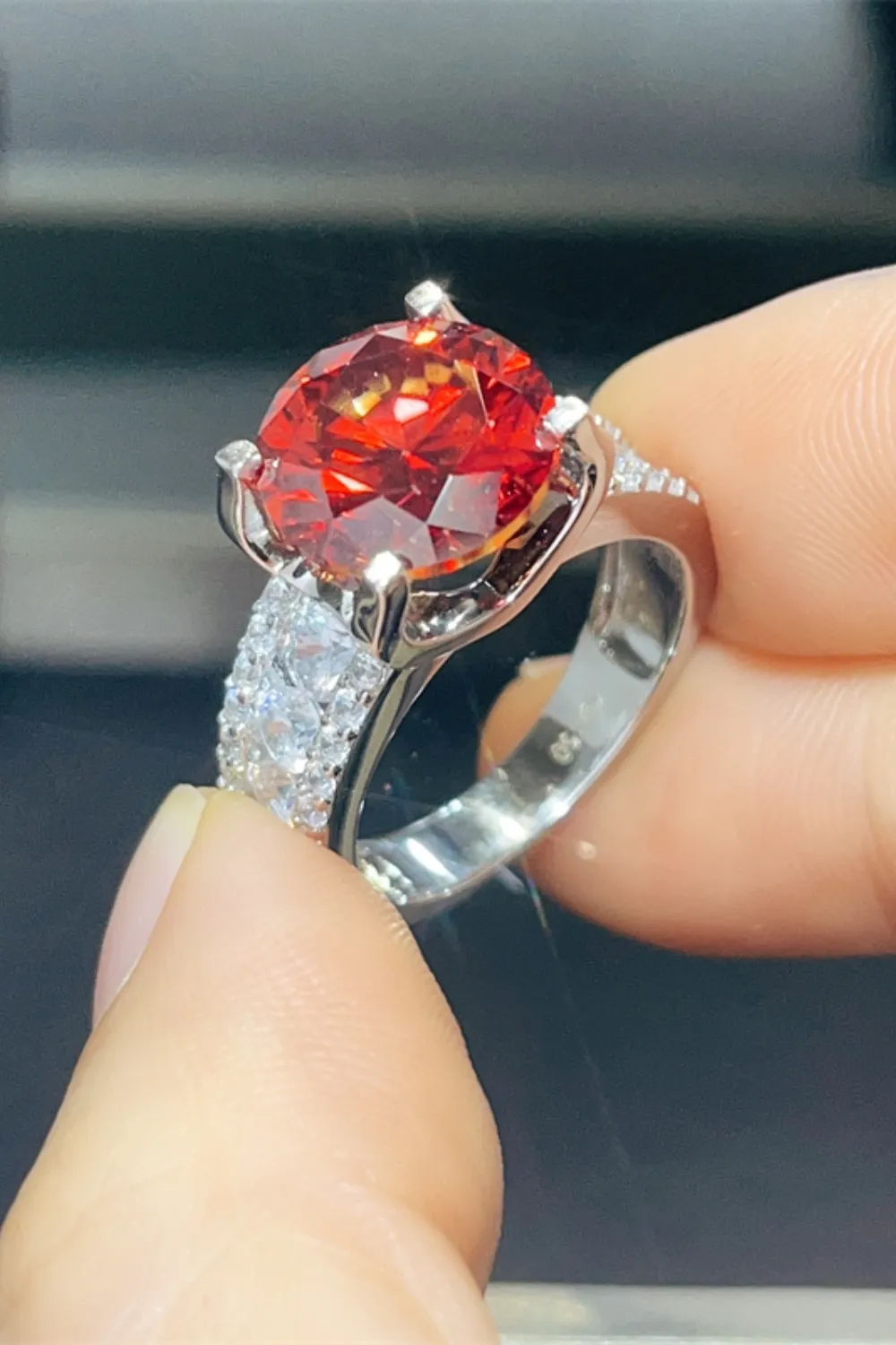 5 Carat Moissanite 925 Sterling Silver Ring, image 4