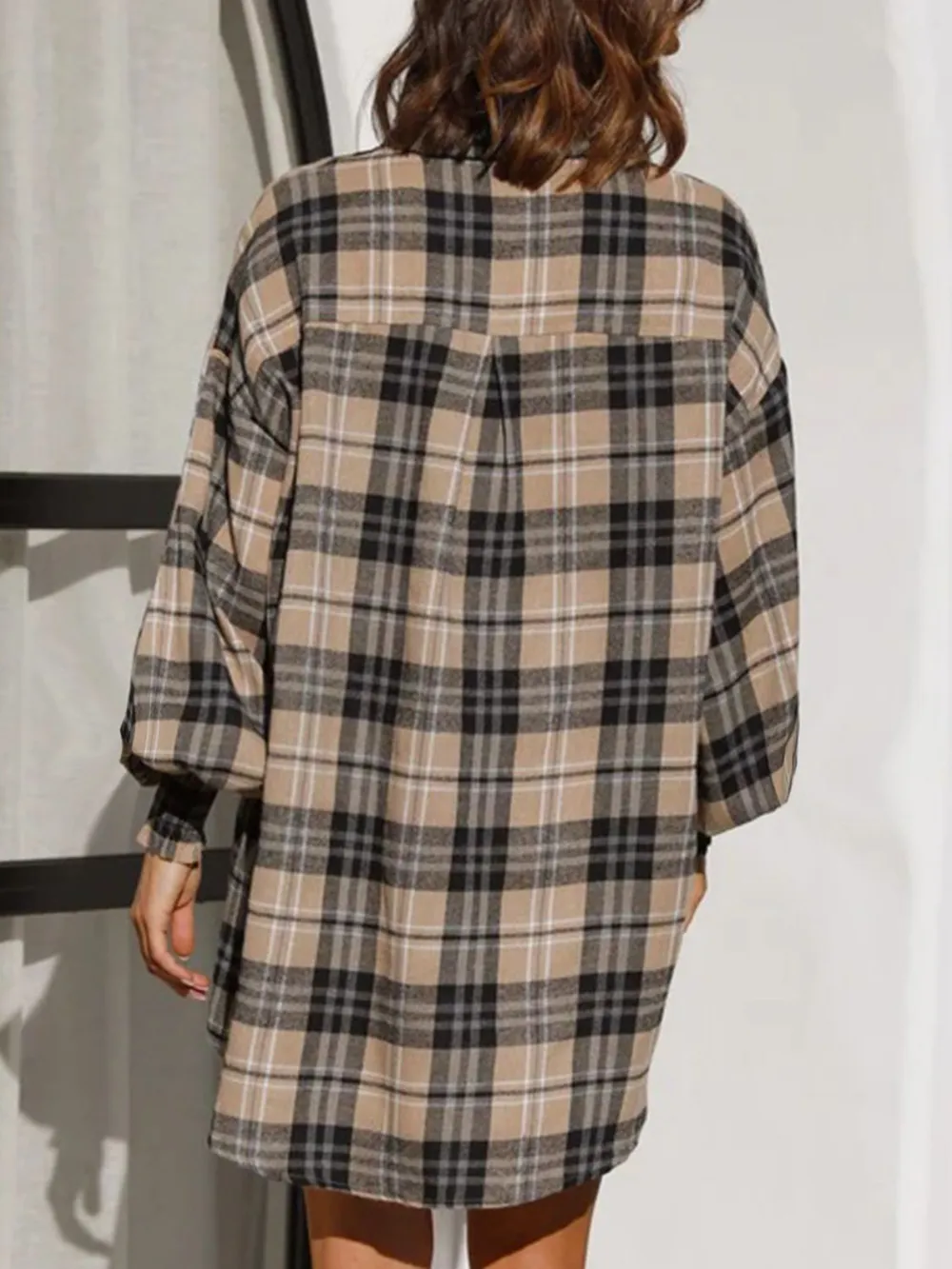 Plaid Button Up Long Sleeve Shirt, image 16