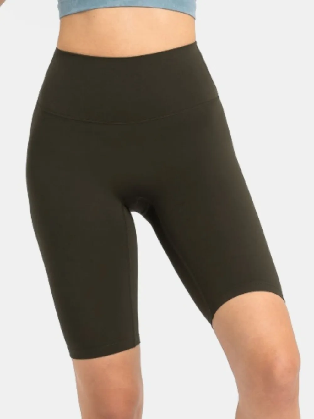 High Rise Wide Waistband Active Shorts, image 35
