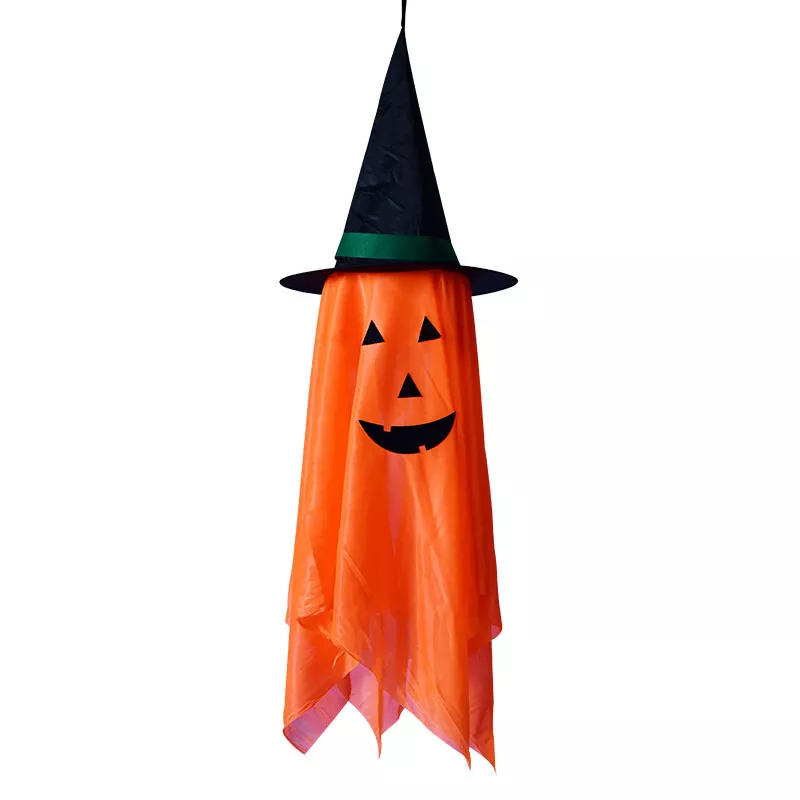 Halloween Hanging Pumpkin with Witch Hat Set, image 4