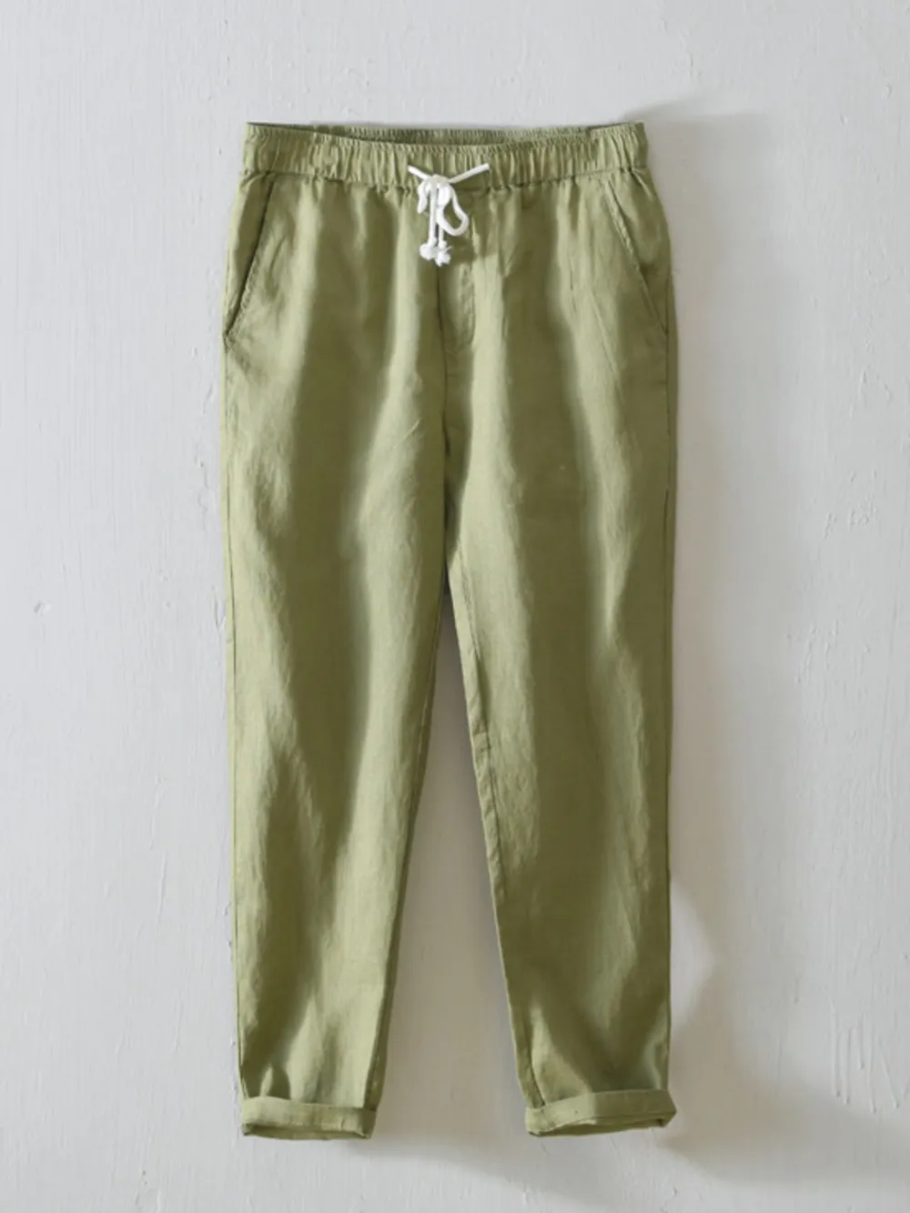 Men's Plus Size Drawstring Loose Fit Pants, image 5
