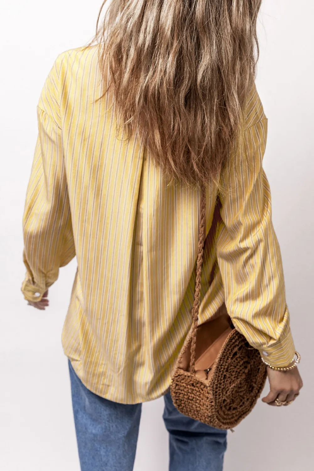 Striped Button Up Long Sleeve Shirt, image 36