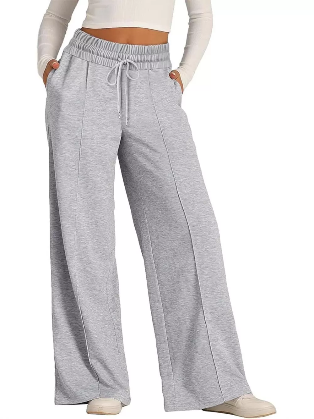 Wide Leg Drawstring Pants, image 26