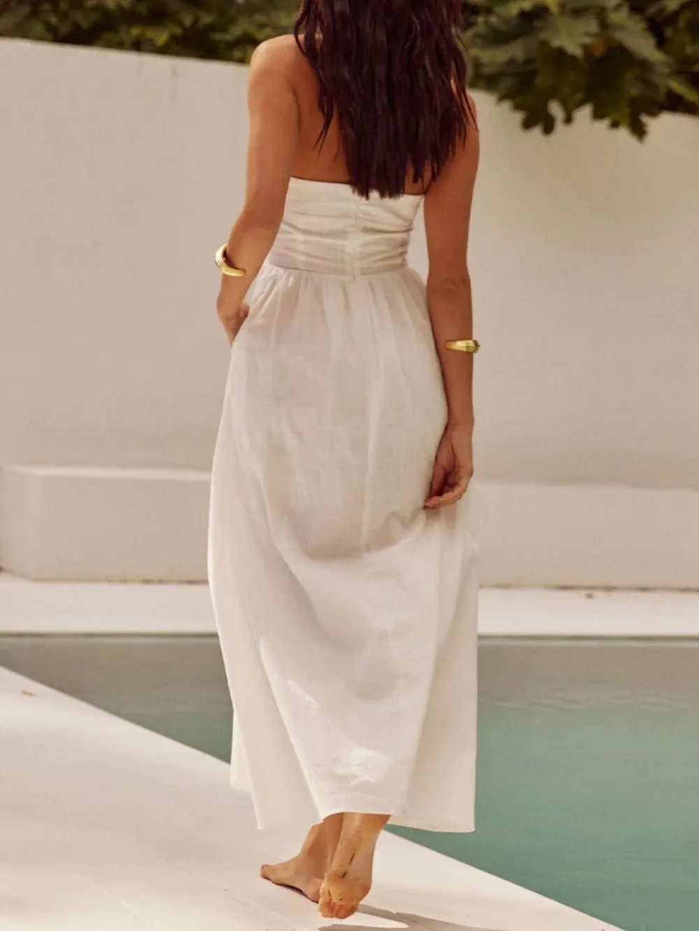 Halter Neck Maxi Dress with Pockets, image 10