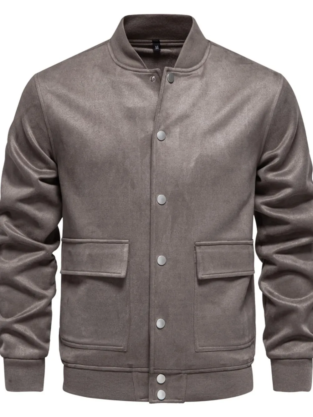 Men's Baseball Collar Snap Down Jacket, image 3