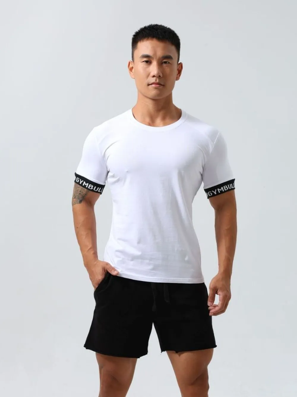 Men's Round Neck Contrast Short Sleeve T-Shirt, image 2