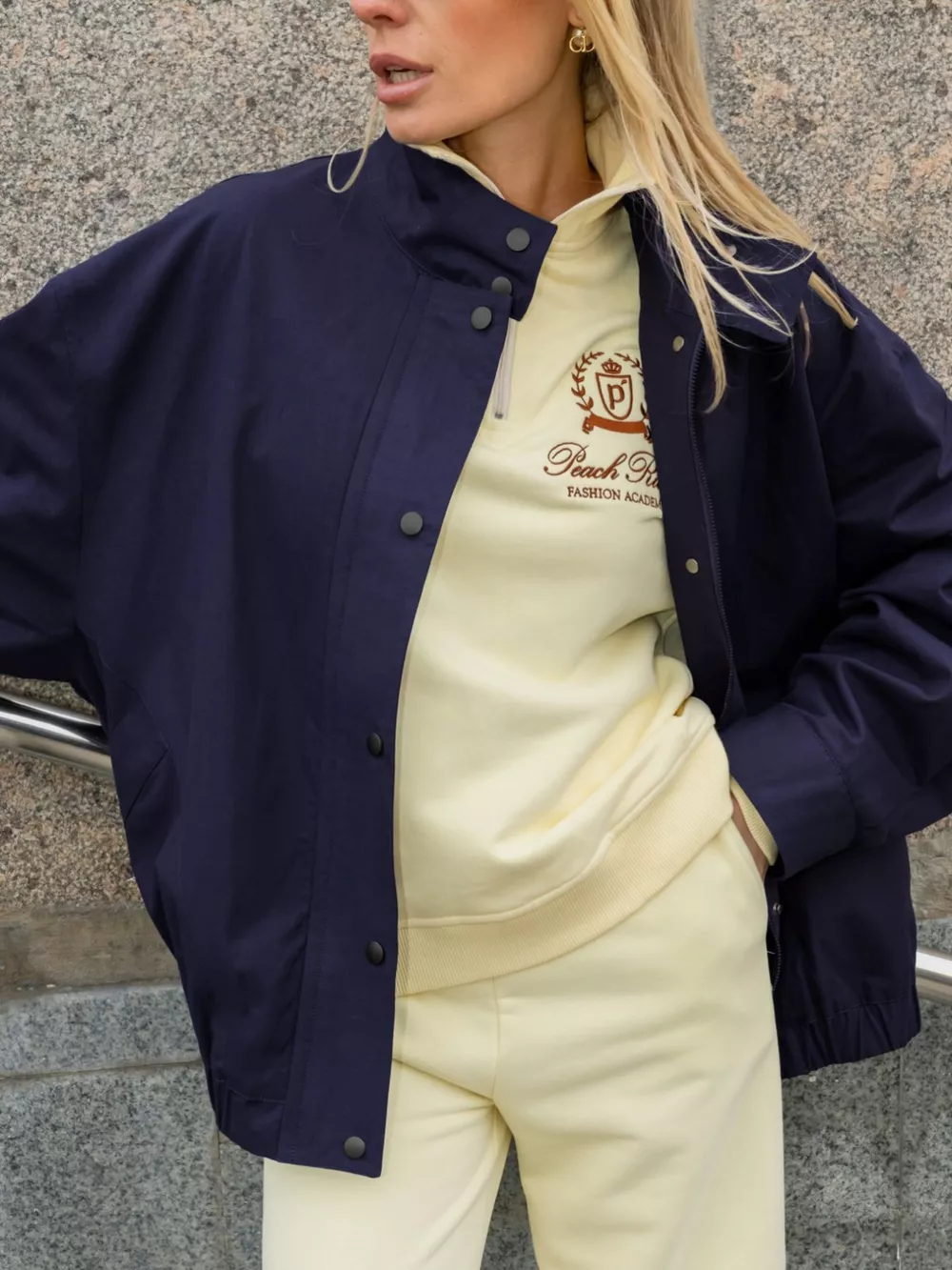 Snap Down Dropped Shoulder Jacket, image 2