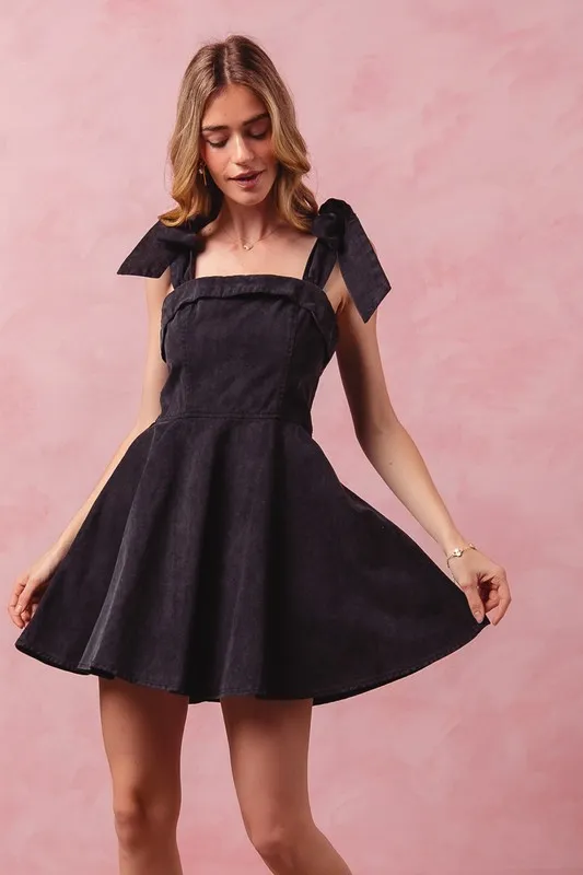 Fit and Flare Washed Gameday Dress, image 5