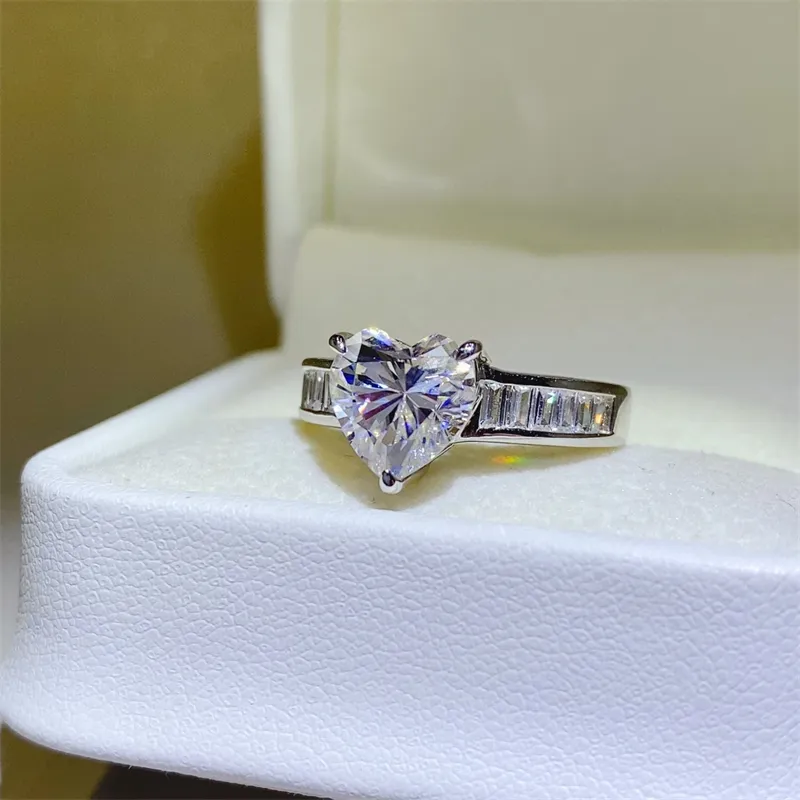 3 Carat Moissanite 925 Sterling Silver Ring, image 4