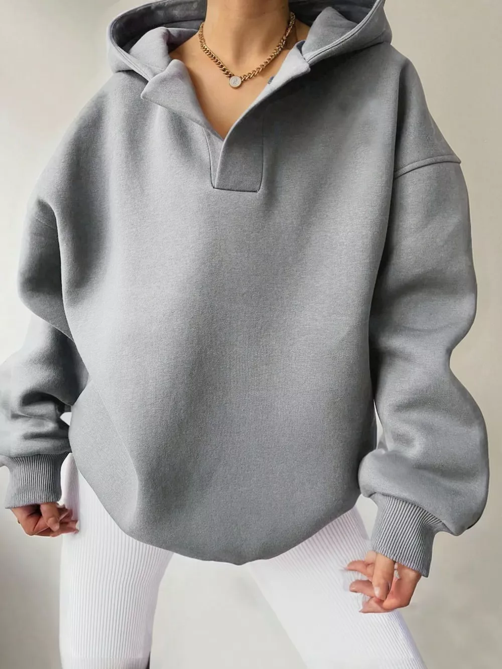 Dropped Shoulder Long Sleeve Sweatshirt, image 33