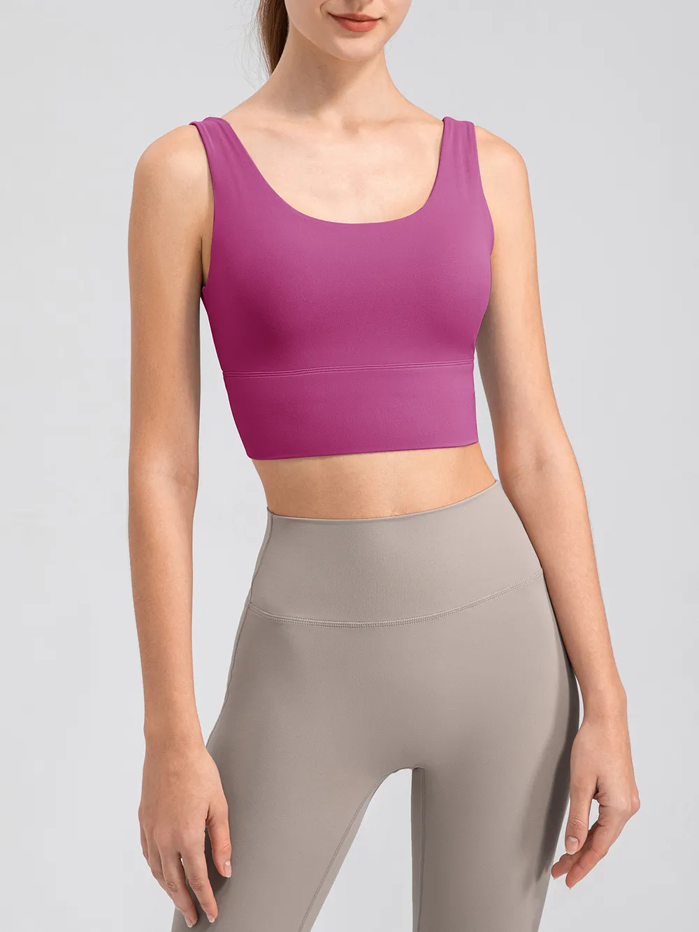 Scoop Neck Wide Strap Active Tank, image 18