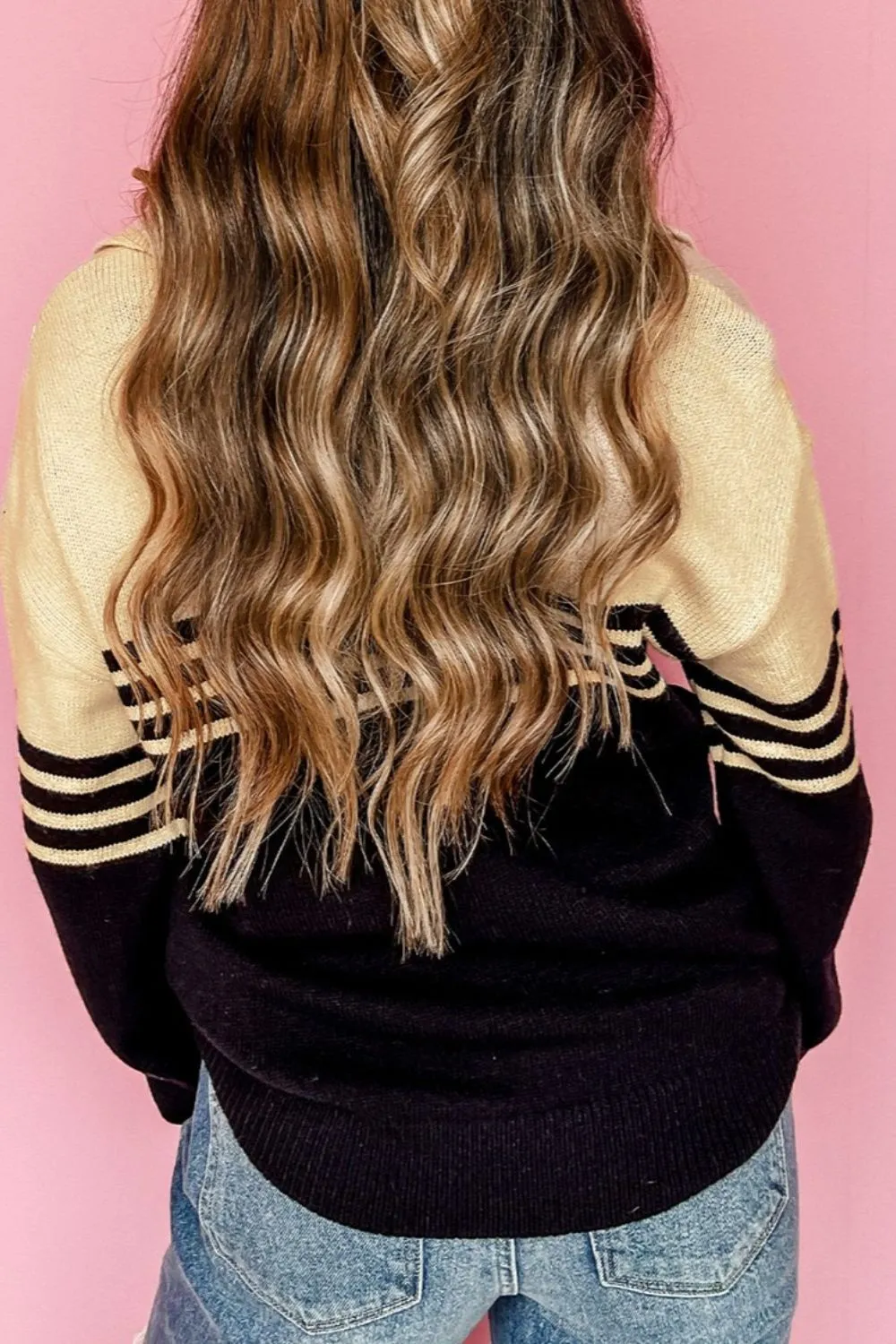 Johnny Collar Long Sleeve Sweater, image 4