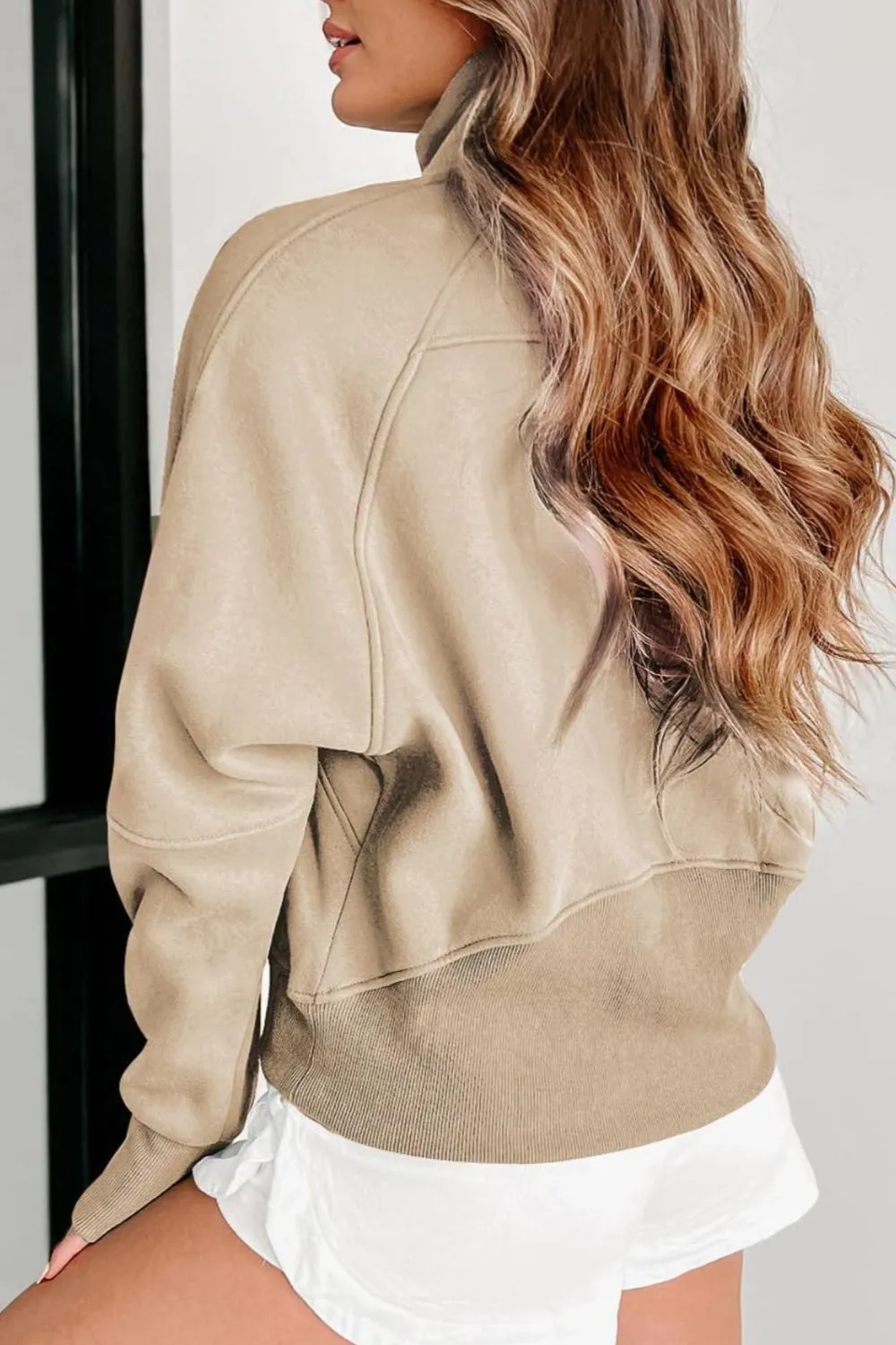 Half Zip Long Sleeve Sweatshirt, image 8