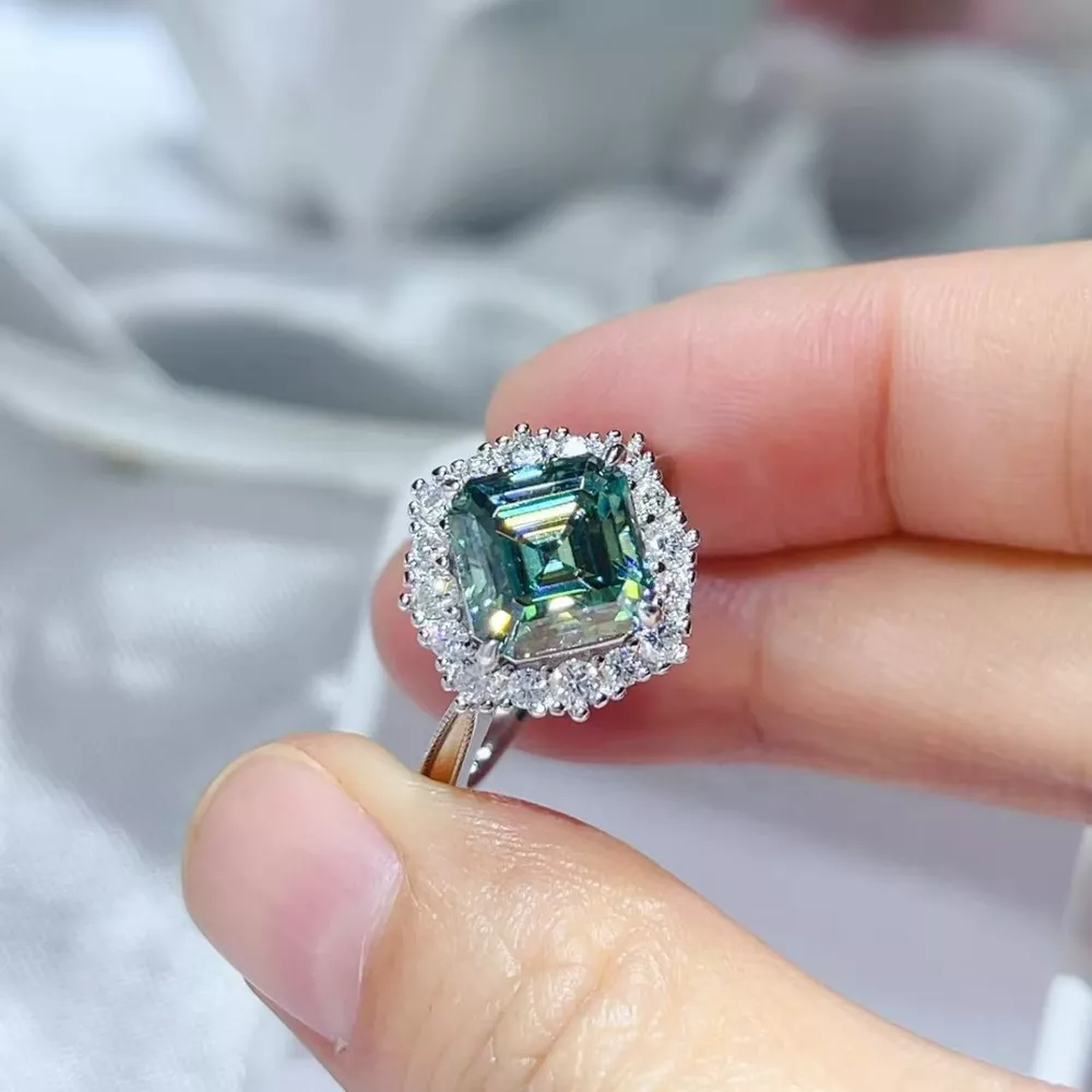 3 Carat Moissanite 925 Sterling Silver Ring, image 8