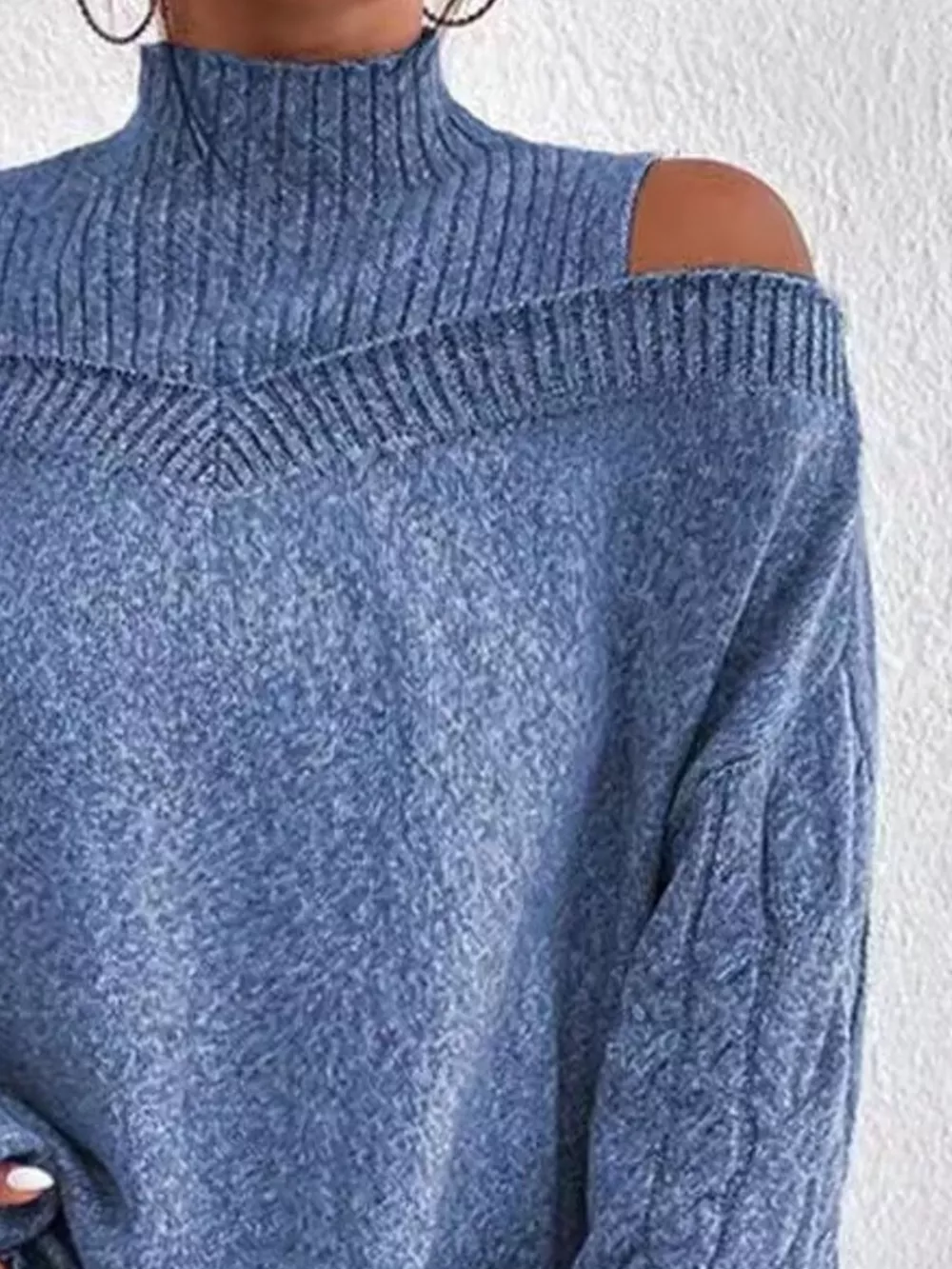 Cold Shoulder Turtleneck Sweater, image 10
