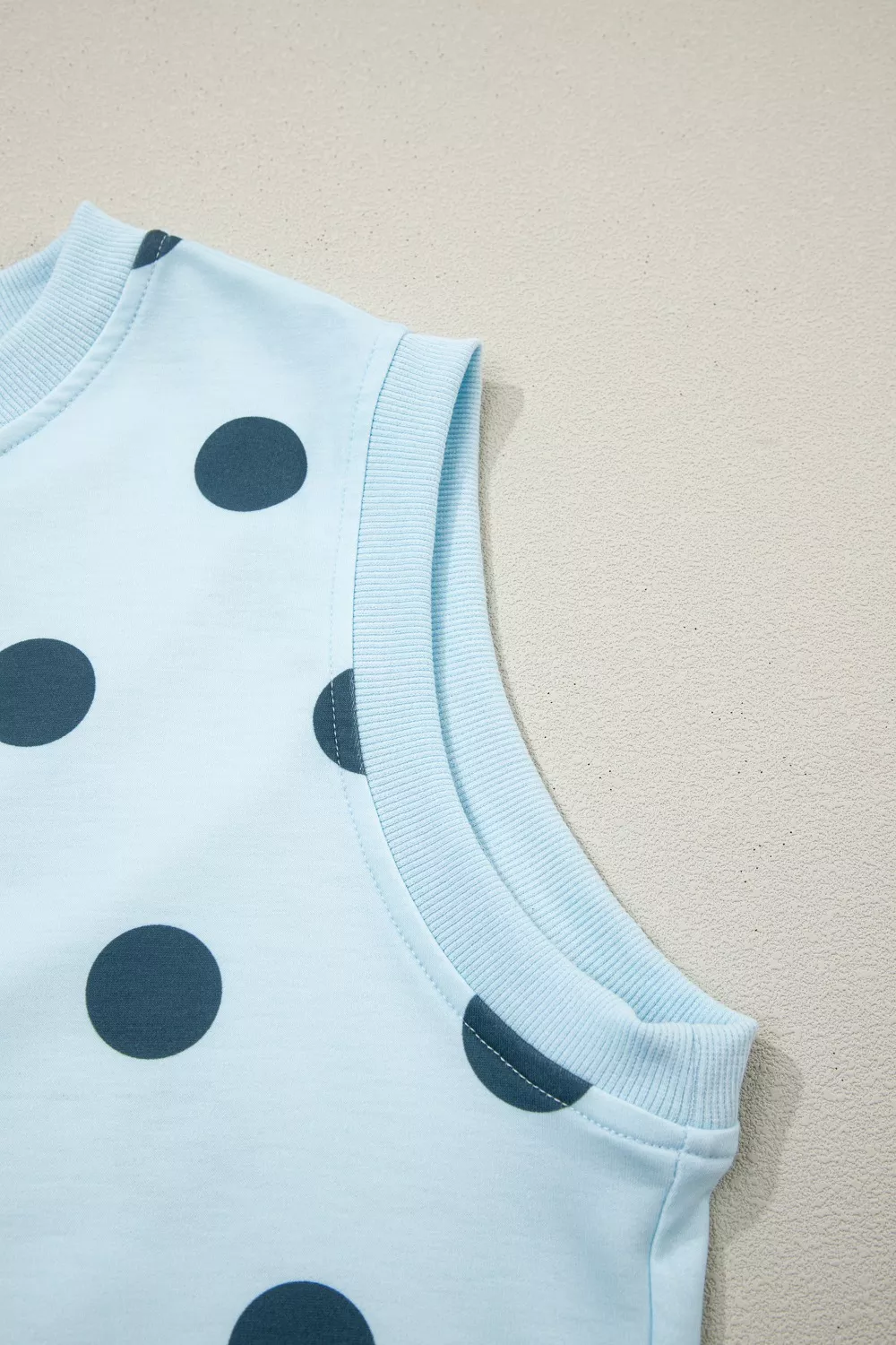 Polka Dot Sleeveless Top and Skort Casual Two-Piece Set, image 6