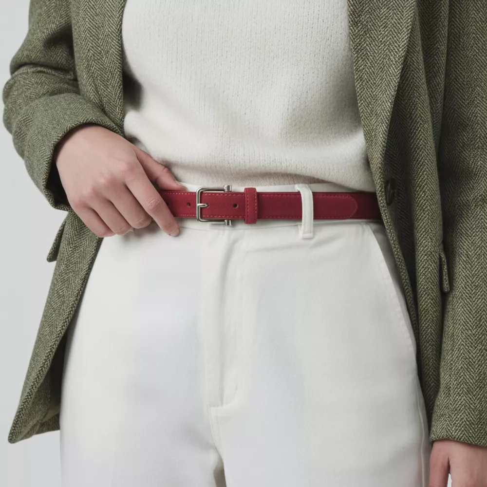 Classic Silver Buckle Belt, image 2