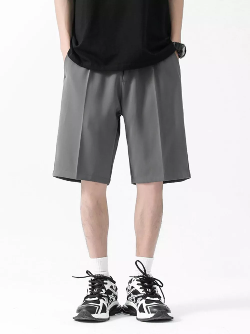 Men's Full Size Wide-Leg Shorts Plus Size, image 2