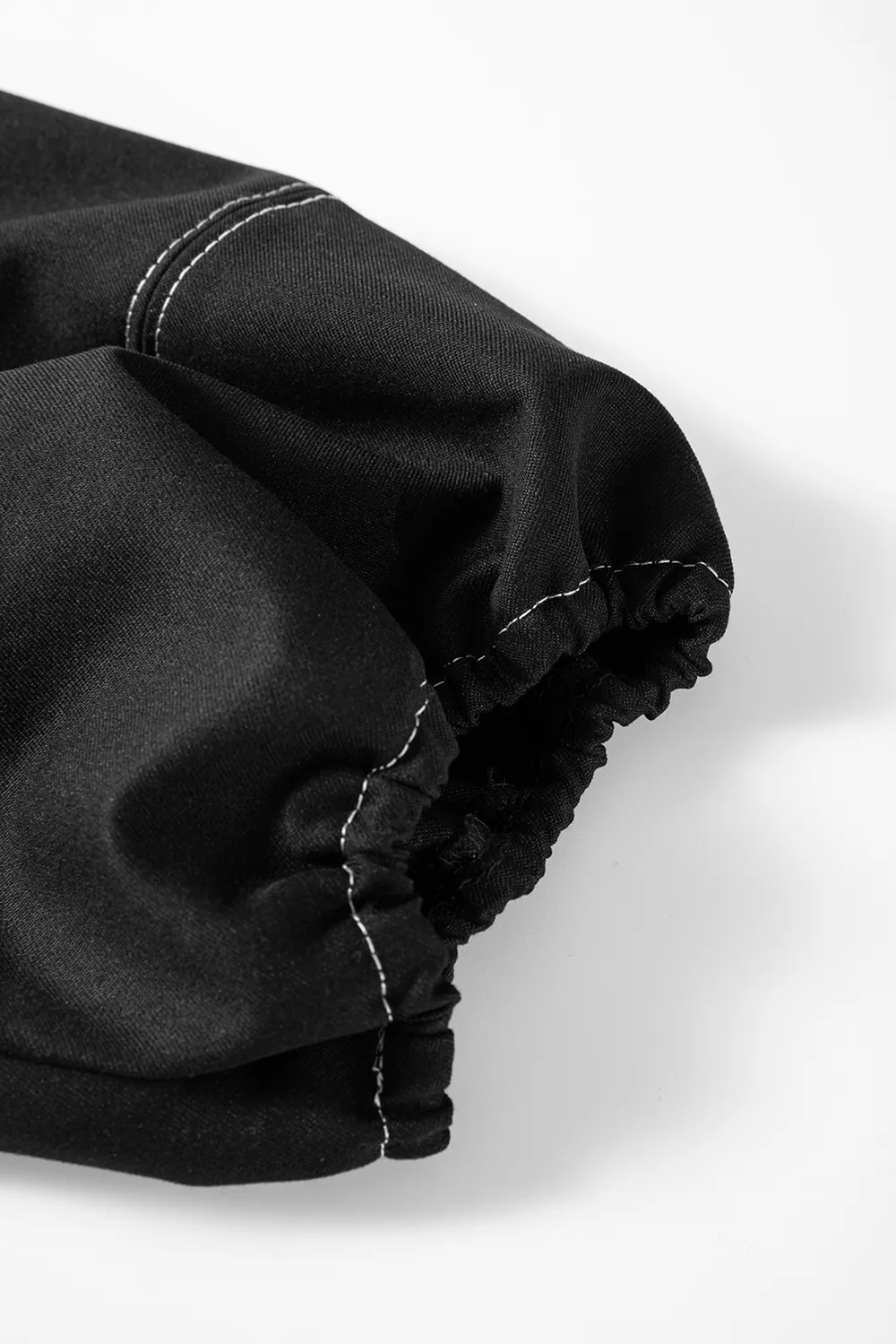 Contrast Stitches Detail Half Sleeve Blouse, image 7