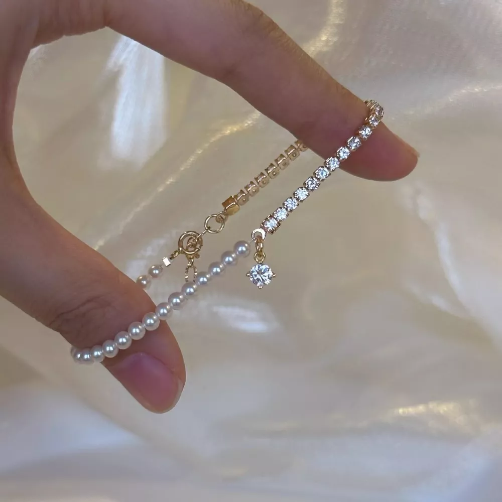 Pearl & Zircon Accent Bracelet, image 4