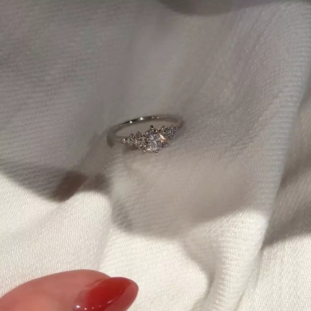 2 Carat Moissanite 925 Sterling Silver Ring, image 4