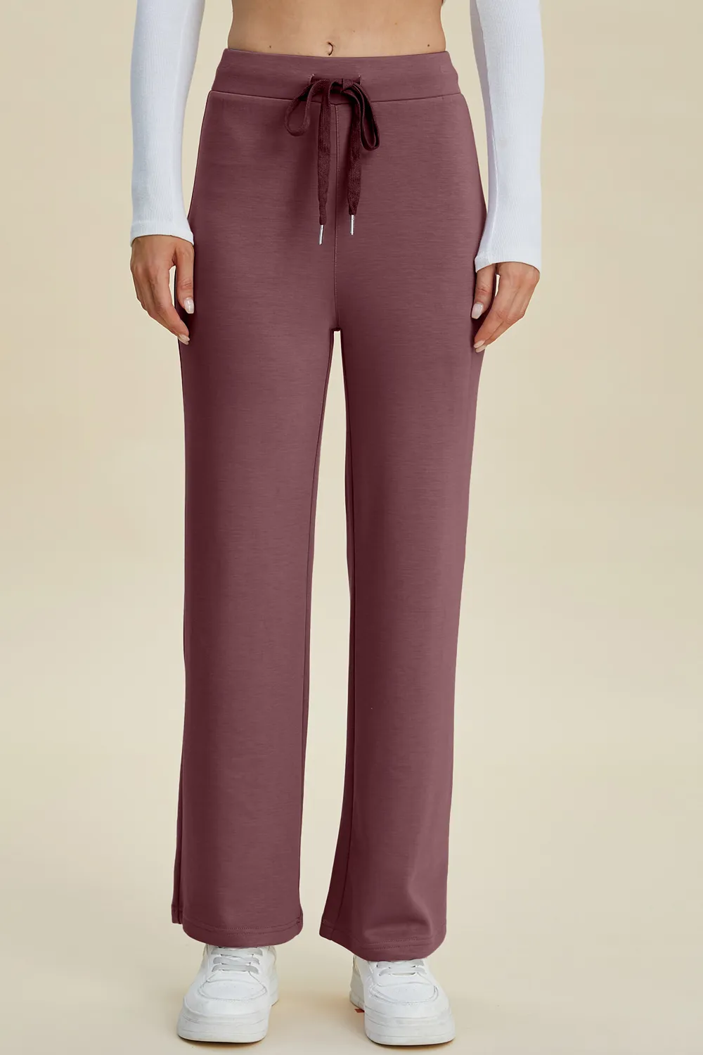 Full Size Air Scuba Drawstring Wide Leg Pants, image 15