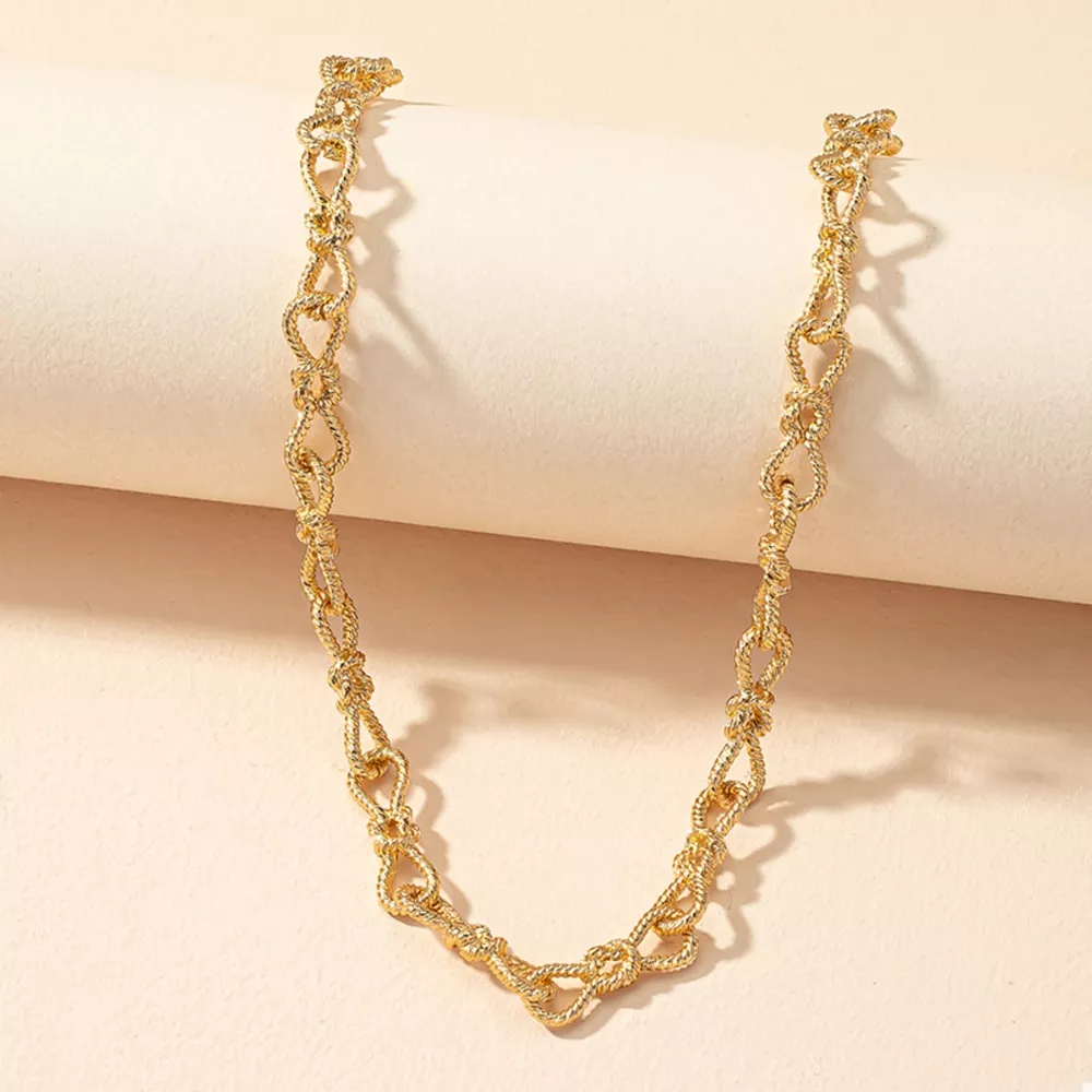 18K Gold-Plated Chain Link Necklace, image 5