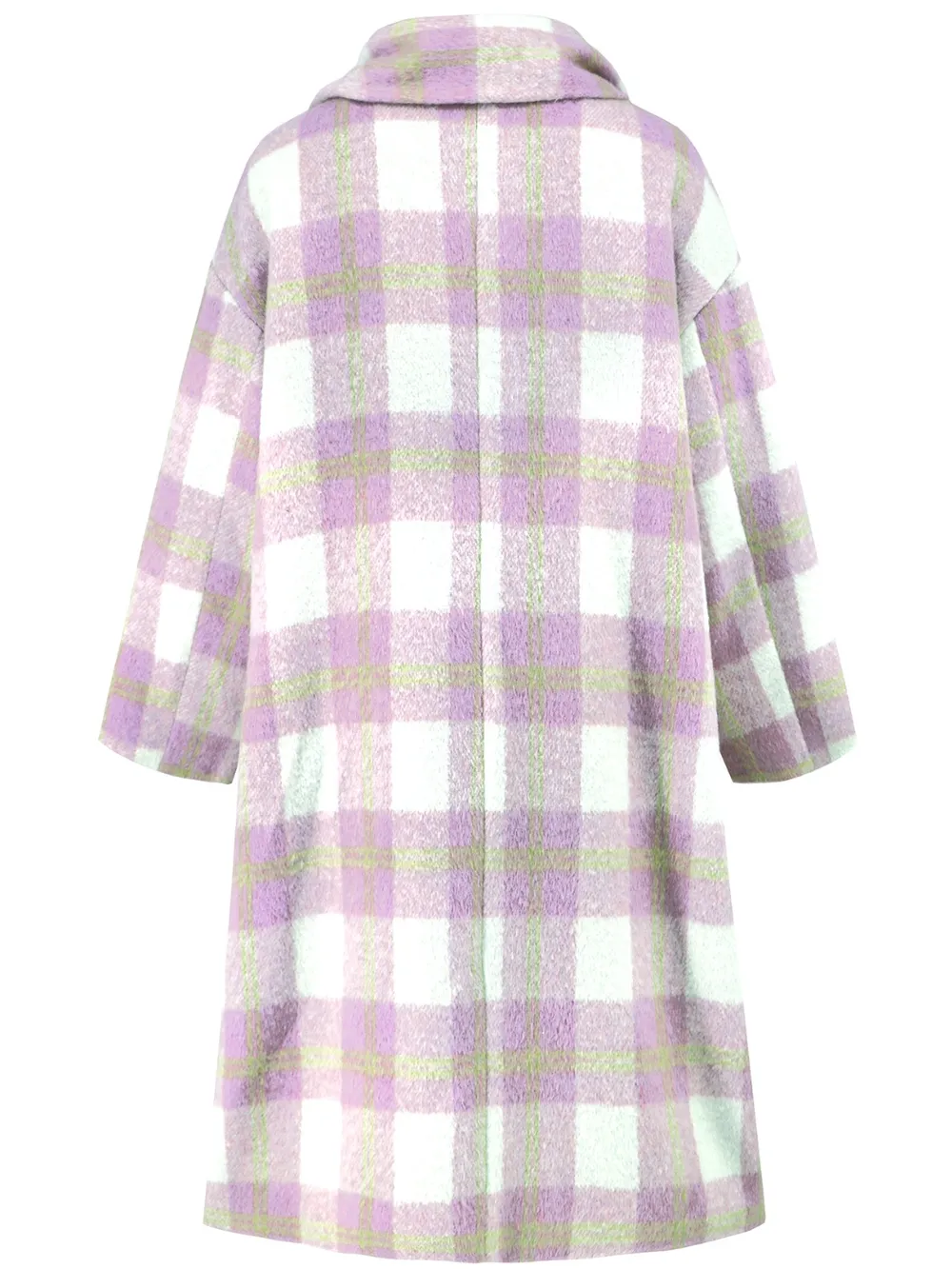 Plaid Button Up Long Sleeve Coat, image 11